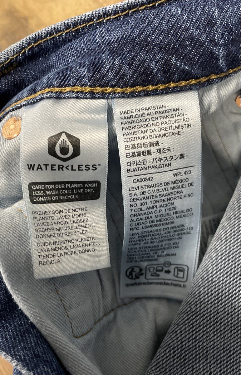 Levi's Men's 514 Slim Straight Premium Blue WaterLess Stretch Jeans Sz 28x30