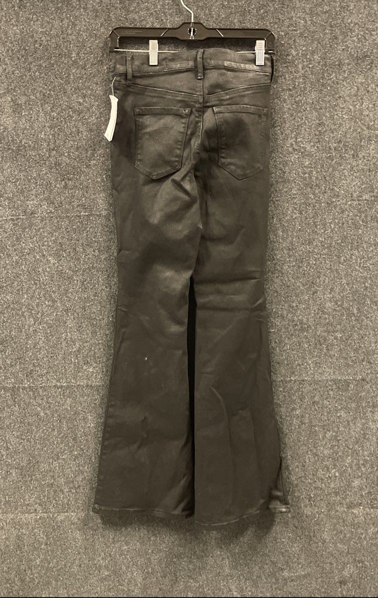 Jessica Simpson Women's Black Coated Charmed Flare Soft Sculpt Pants Sz 26 NWT