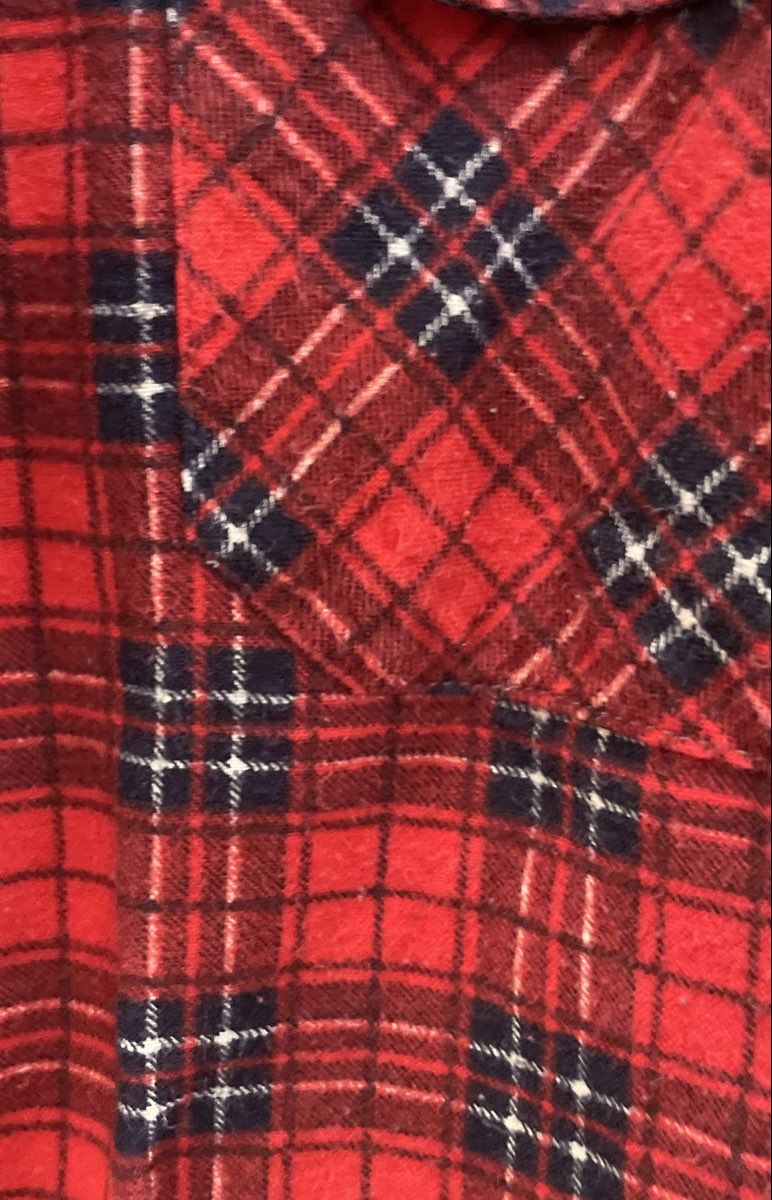 Coleman Men's Red Plaid Quilted Lined Flannel Shirt Jacket Sz M