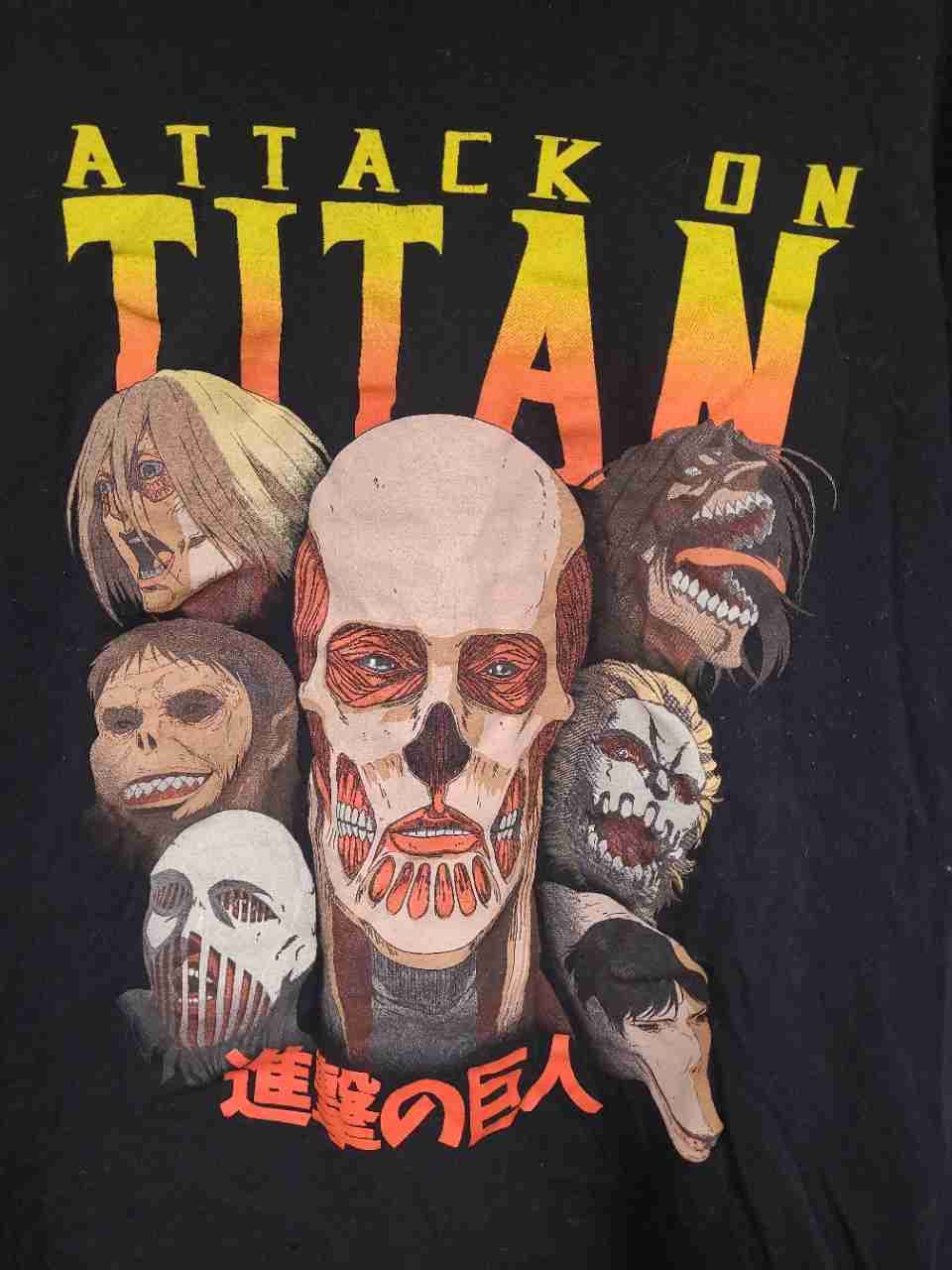 Attack on Titan Final Season Titans T-Shirt Crunchyroll Ripple Sz XL