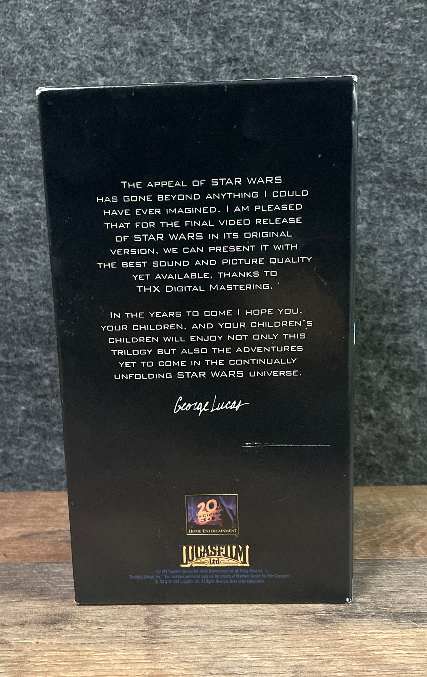 Star Wars Original Trilogy VHS Box Set 1995 THX Digitally Mastered Complete