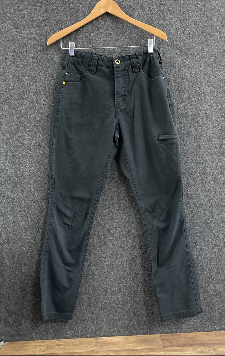 Caterpillar Women's Black Utility Carpenter Canvas Work Pants Sz 2