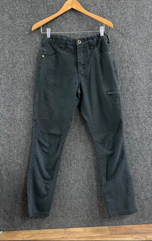 Caterpillar Women's Black Utility Carpenter Canvas Work Pants Sz 2