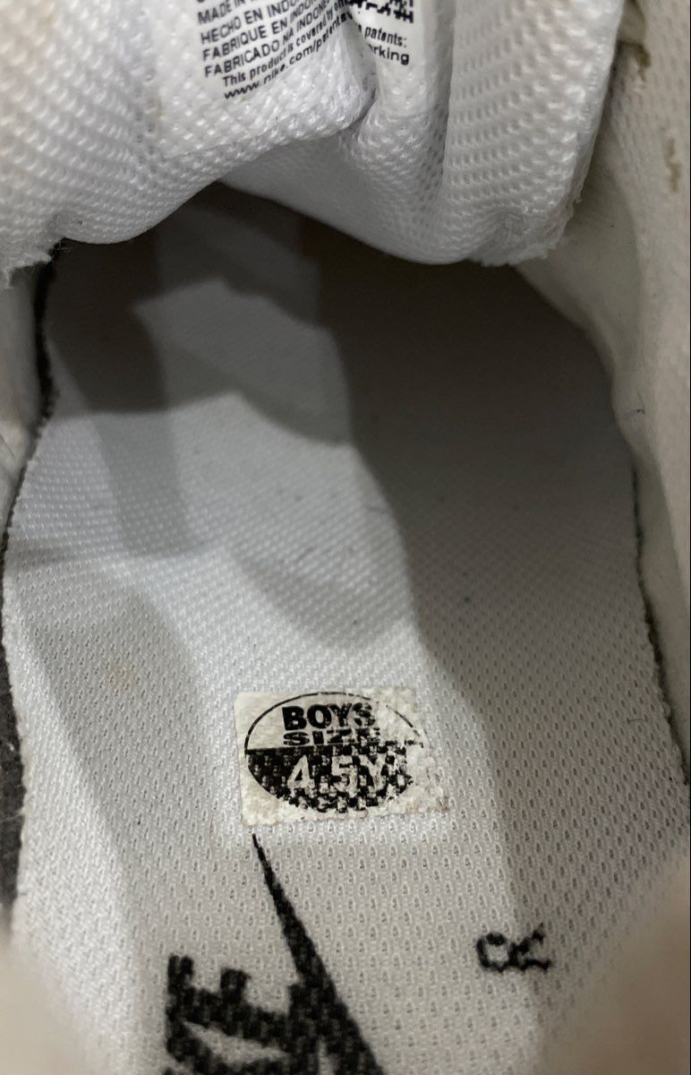 Nike Air Max 1 White Black Grey Boys Sneakers Size 4.5Y