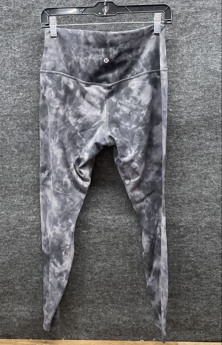 Lululemon Women's Align High-Rise Leggings Grey Diamond Dye Yoga Pant Sz 12