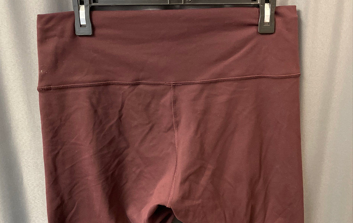 Lululemon Women's Wunder Train High-Rise Tight 25" Burgundy Leggings Size 14