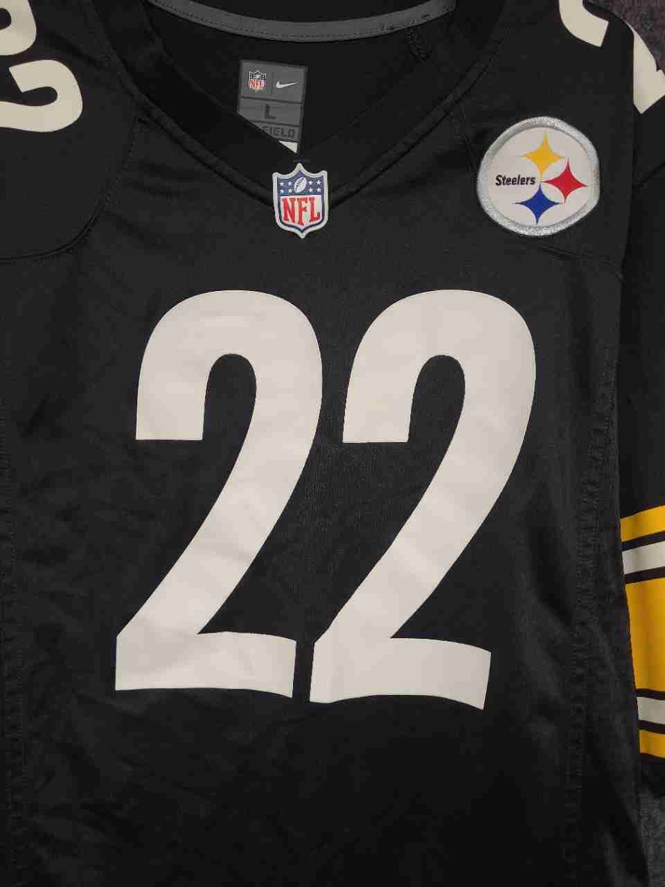 Nike NFL Pittsburgh Steelers Najee Harris #22 Game Jersey Black Sz L