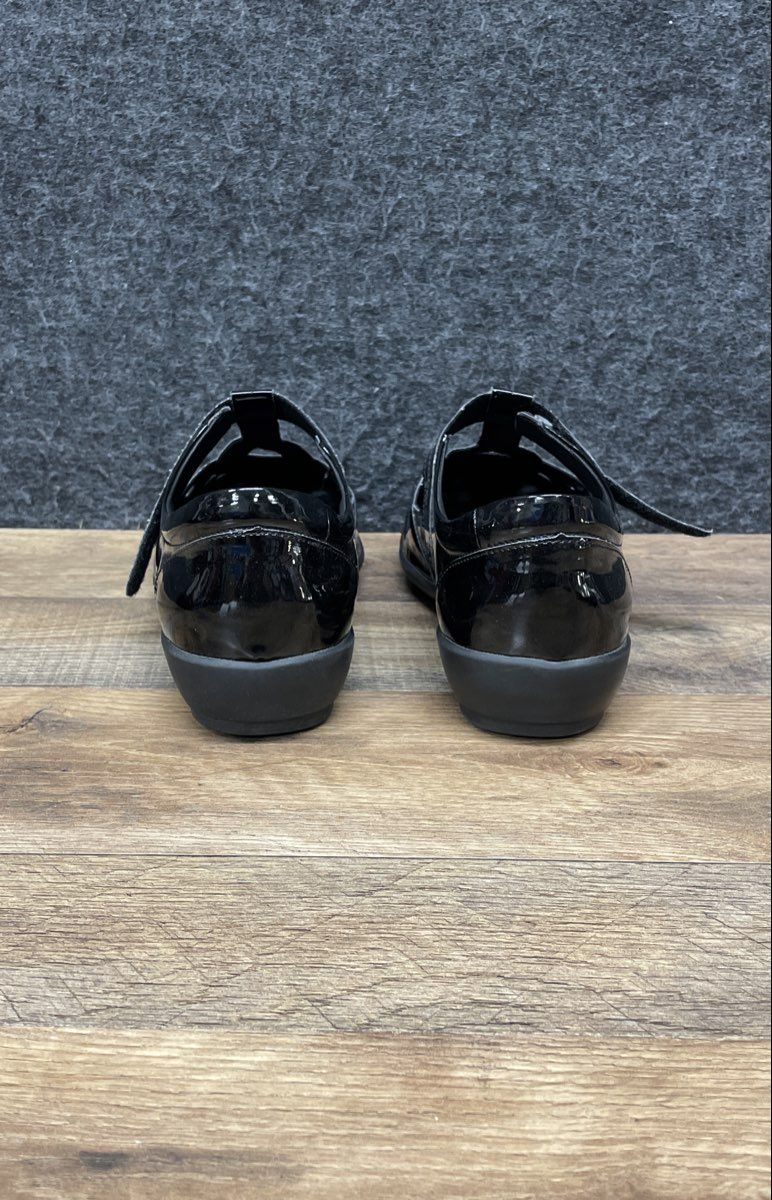 Cosyfeet Black Patent Leather T-Strap Mary Jane Women's Comfort Shoes Size 5 UK