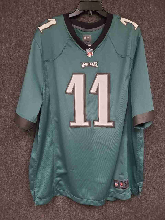 Nike Men's Philadelphia Eagles Carson Wentz #11 NFL On Field Jersey Green Sz XXL