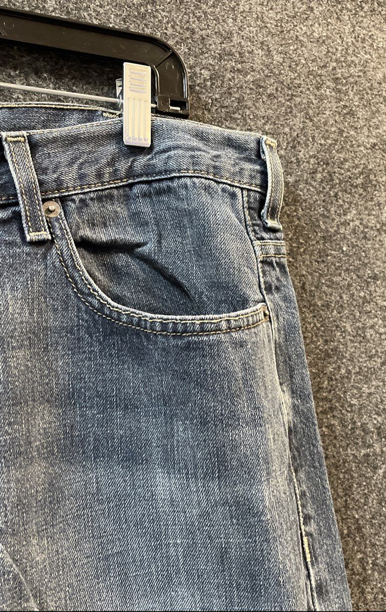 Calvin Klein Jeans Men's Blue Straight Leg 100% Cotton Faded Denim Sz 36