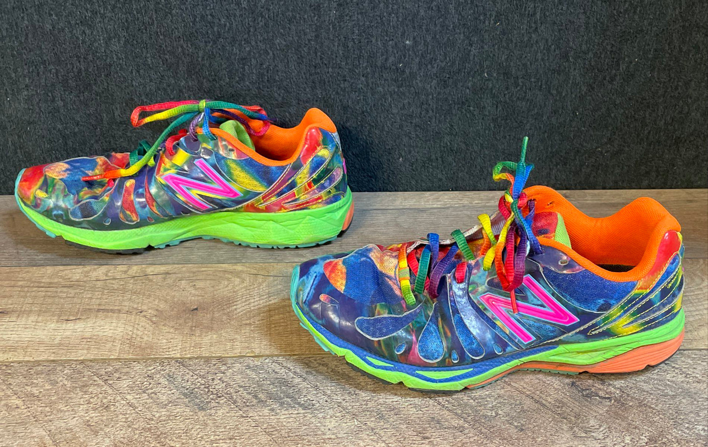 New Balance 890v3 W890VS Rainbow Multicolor Running Shoes Women's Size 7