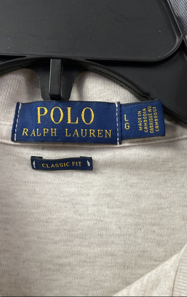 Polo Ralph Lauren Men's Sand Heather Polo Shirt Classic Fit Cotton Logo Size L