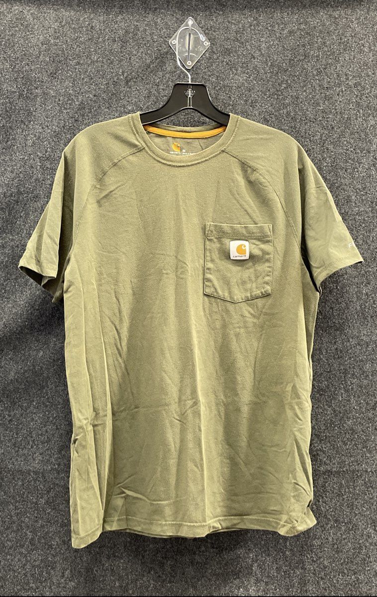 Carhartt Men's Relaxed Fit Force Midweight Pocket T-Shirt Lot of 2 Green Tan M