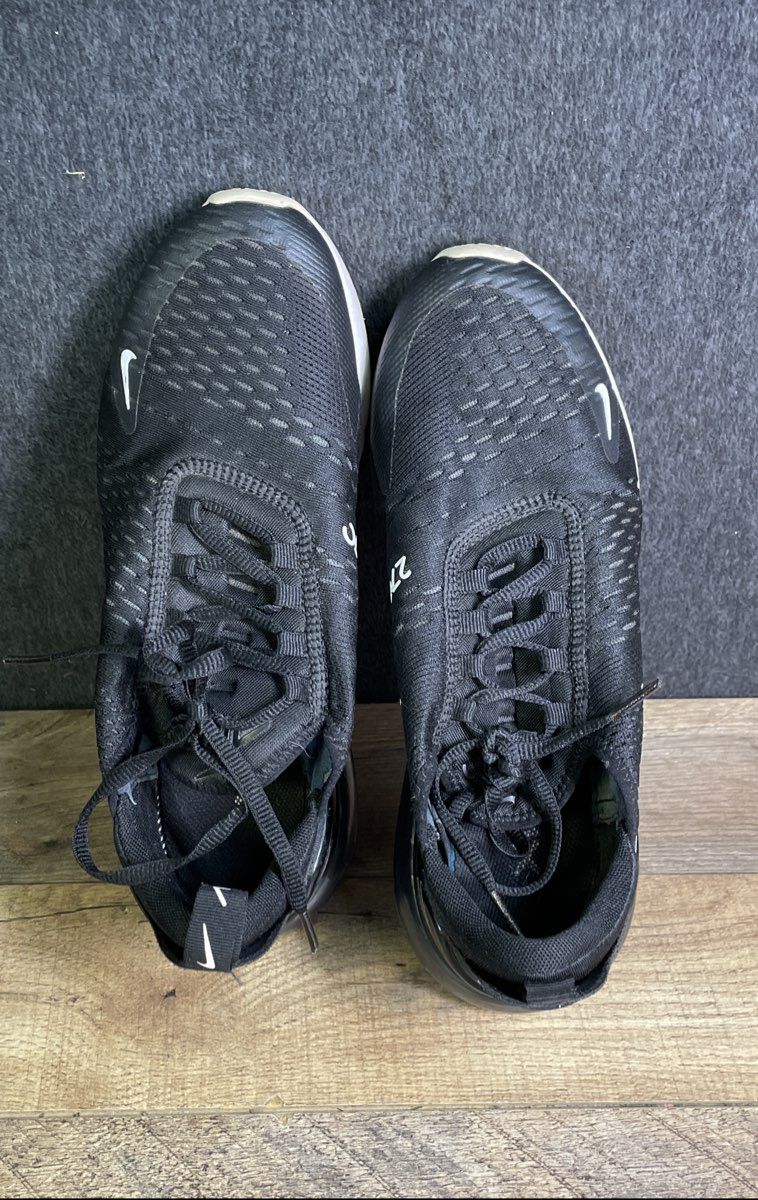 Nike Air Max 270 Black White Men's Lifestyle Running Shoes Size 8