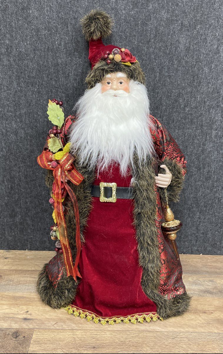 Large Red Santa Holiday Décor Topper