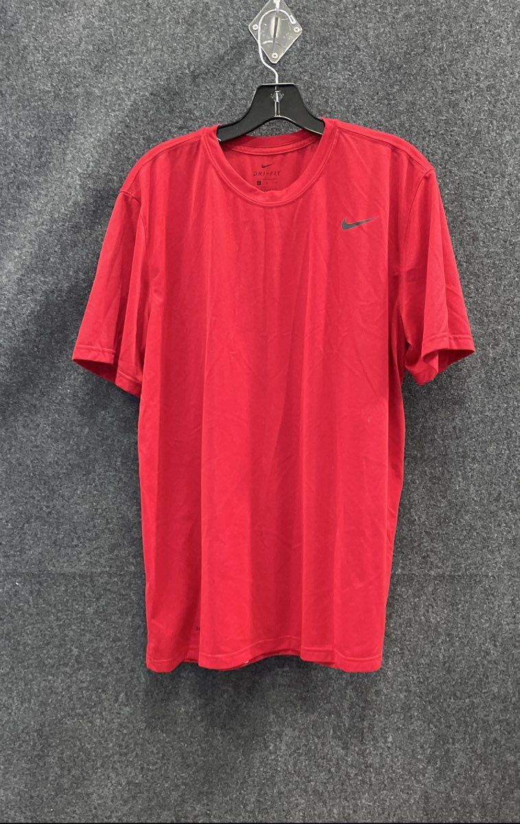 Nike Men's Red Dri-Fit Short Sleeve Training Top Size L