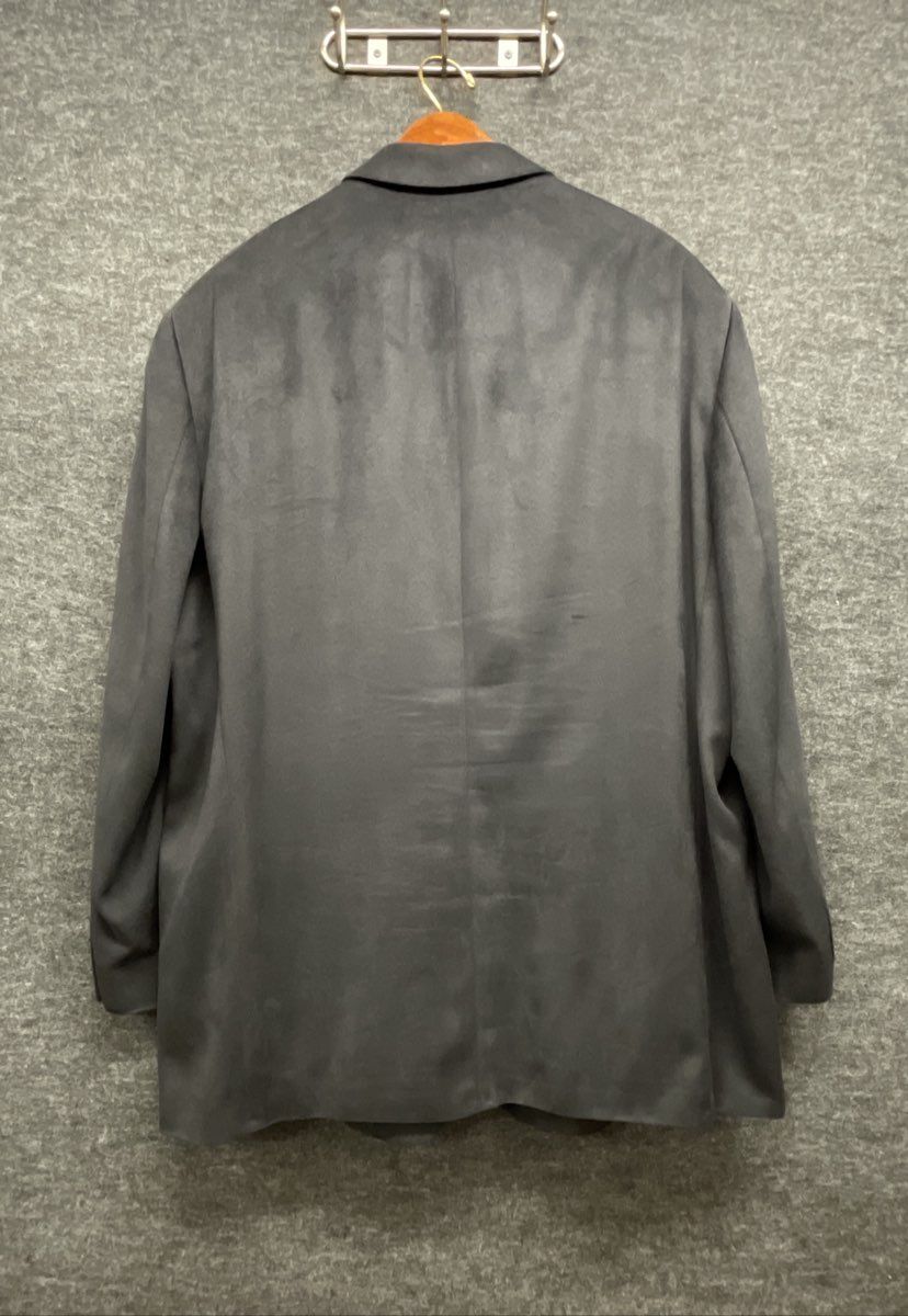 Lord & Taylor Men's Blazer Sports Coat Charcoal Faux Suede 3-Button Sz 48T