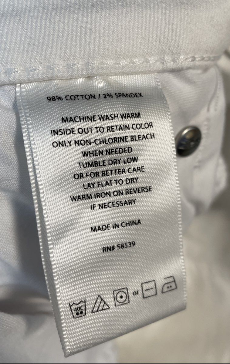 Kut from the Kloth Women's White Boyfriend Stretch Jeans Size 18W