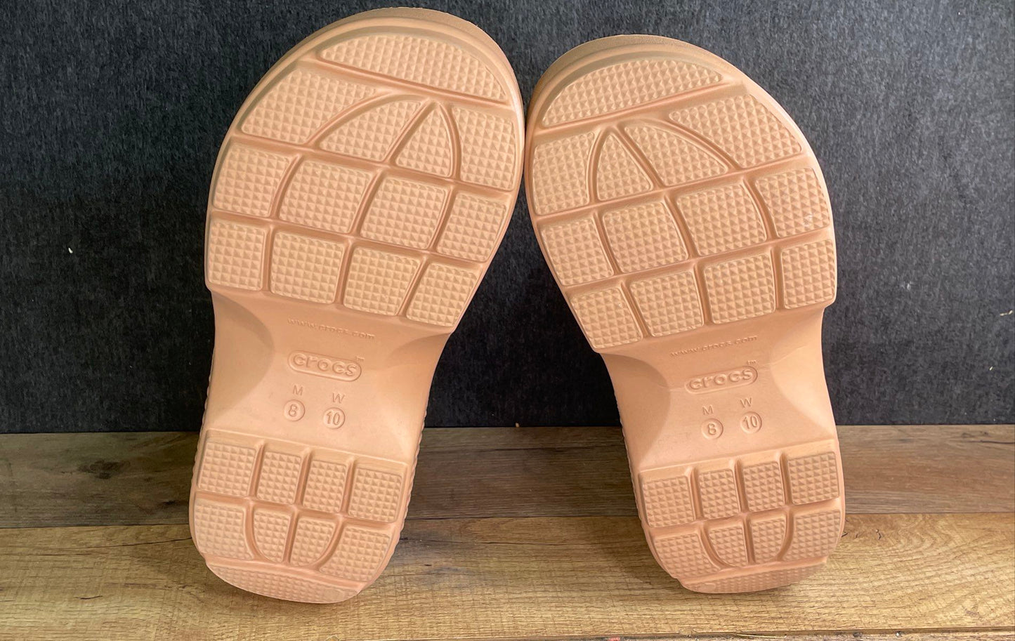 Crocs Stomp Lined Boot Quartz Beige Platform Women's 10 Men's 8
