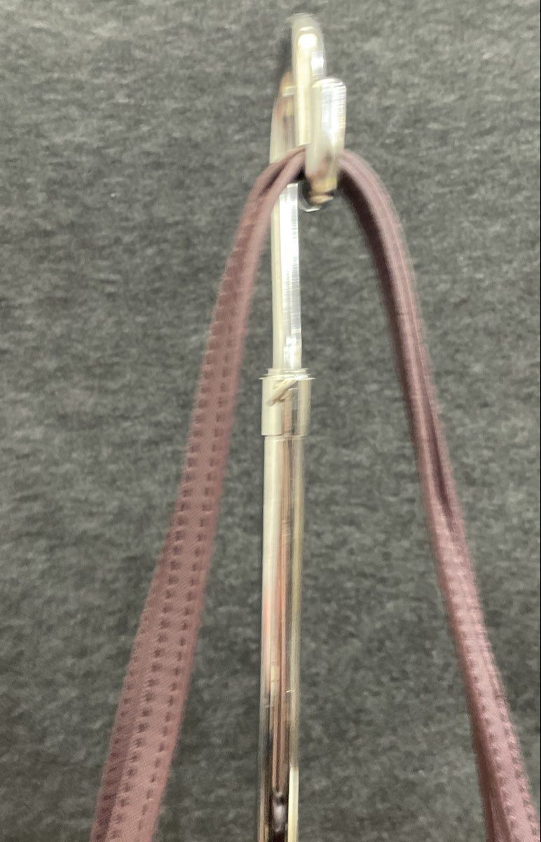 New York & Company Mauve Saffiano Faux Leather Tote Bag Gold Hardware