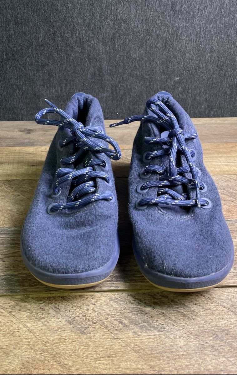Allbirds Women's Wool Runner-Up Mizzle Navy Blue High Top Sneakers Size 7
