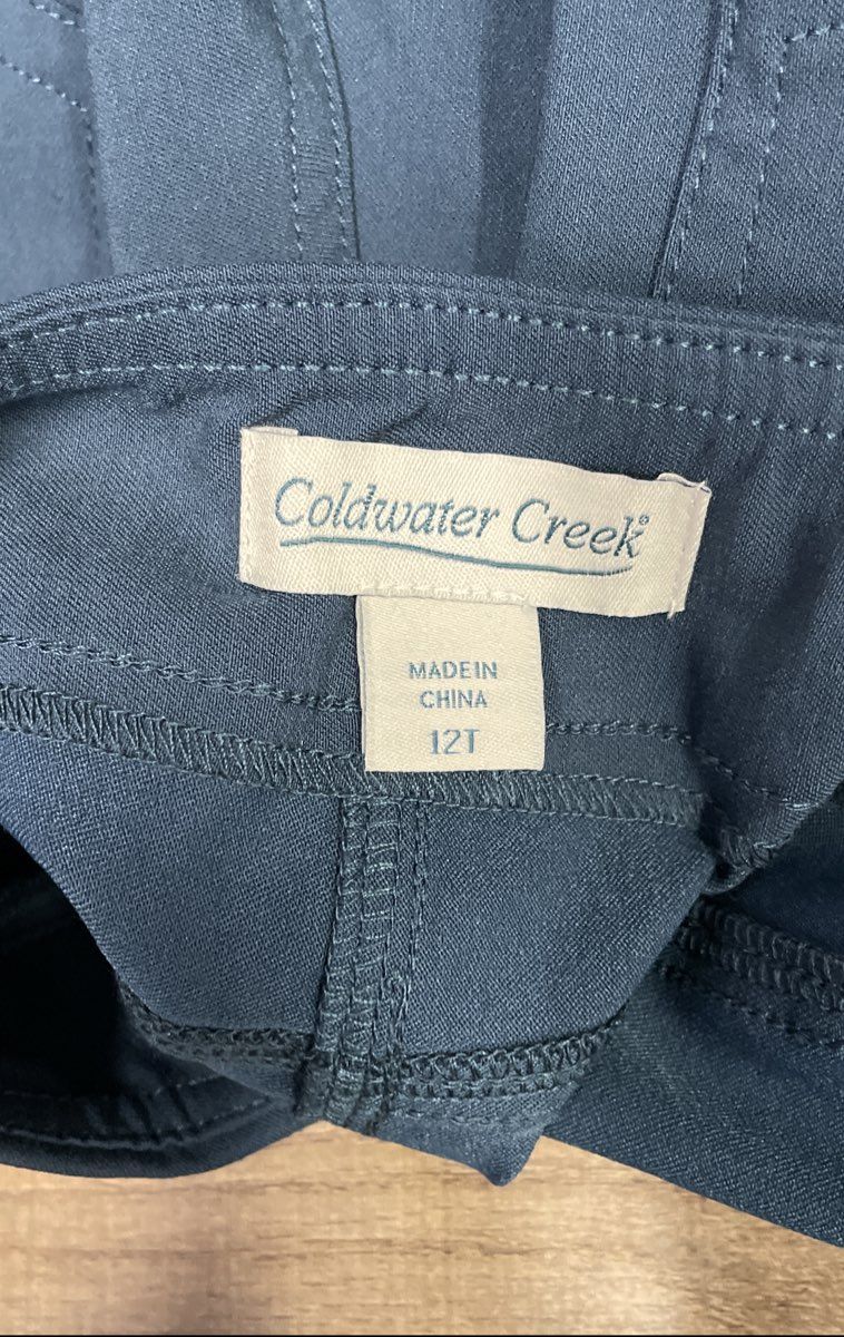 Coldwater Creek Women's Blue ShapeMe Stretch Pull On Pants NWT Sz 12T
