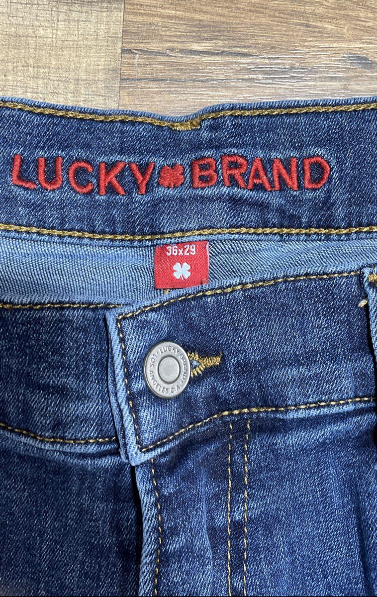 Lucky Brand Men's 223 Straight Leg Blue Denim Jeans Size 36x29