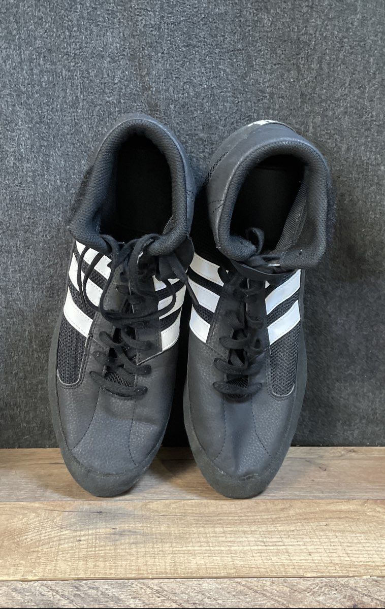 Adidas HVC 2 Black White Wrestling Shoes Size 13