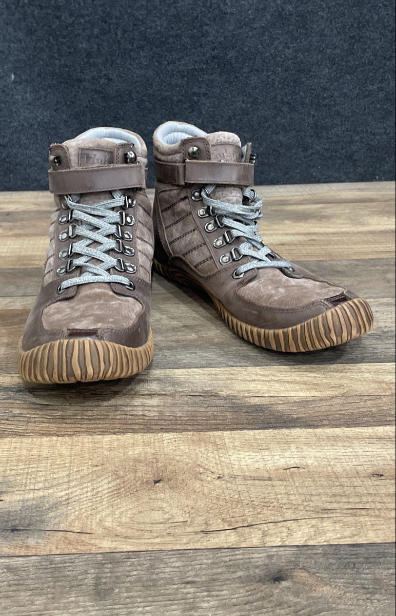 Hybrid Green Label Dram High Top Brown Leather Sneaker Boots Men's Size 11