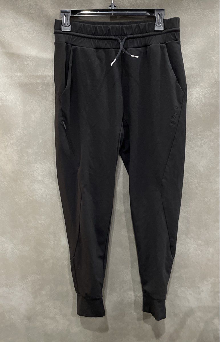 BYLT Men's Active Jogger Black Viscose Nylon Spandex Drawstring Pants Sz S