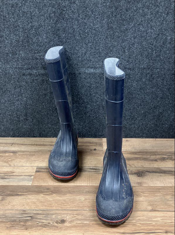 Servus Navy Blue Rubber Knee High Rain Chore Boots Women's Size 9