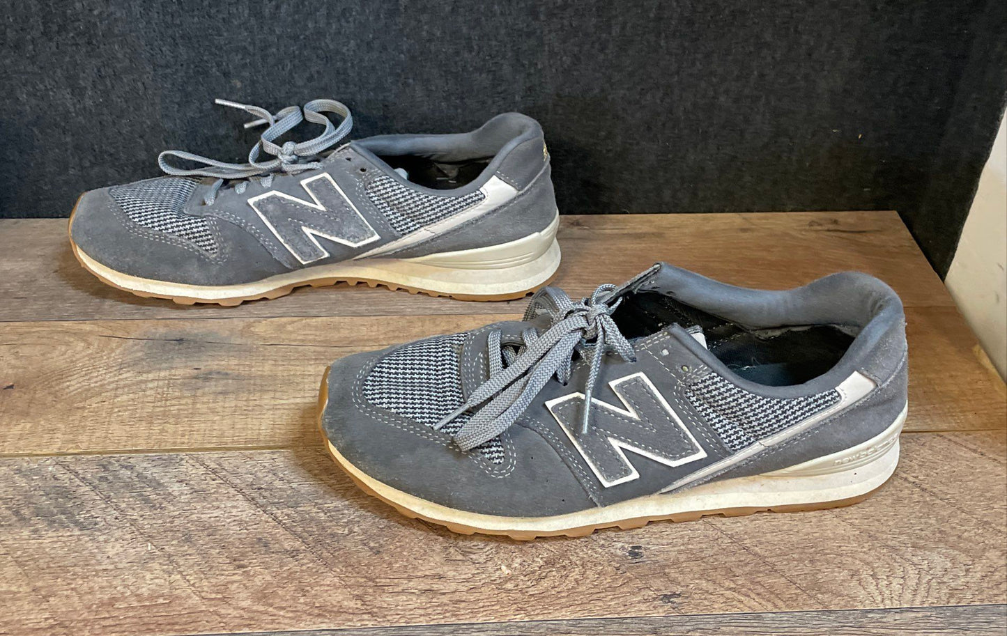 New Balance 996 Grey Houndstooth Women's Lifestyle Sneakers WL996LX2 Size 10