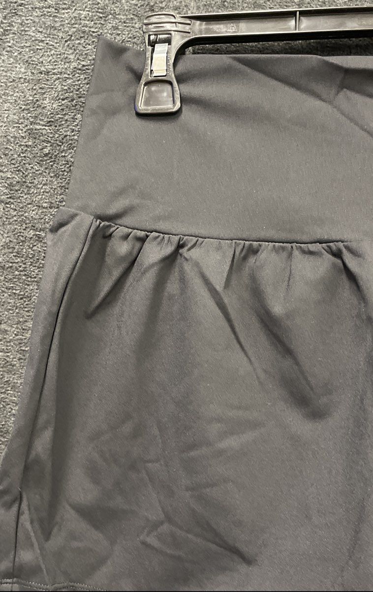 Halara Women's Softly Zero Airy Active Shorts Black High Waisted Pleated NWT L