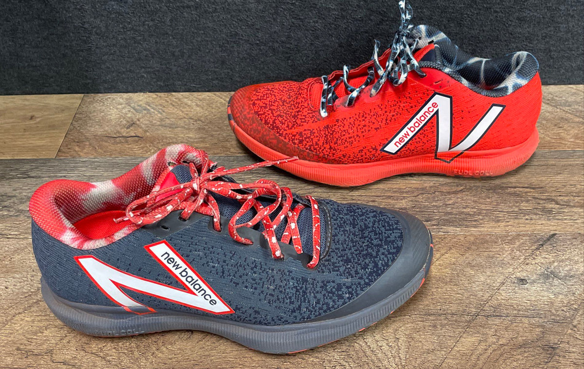 New Balance FuelCell 996v4 Mismatched Navy Red Tennis Shoes Men's Size 7