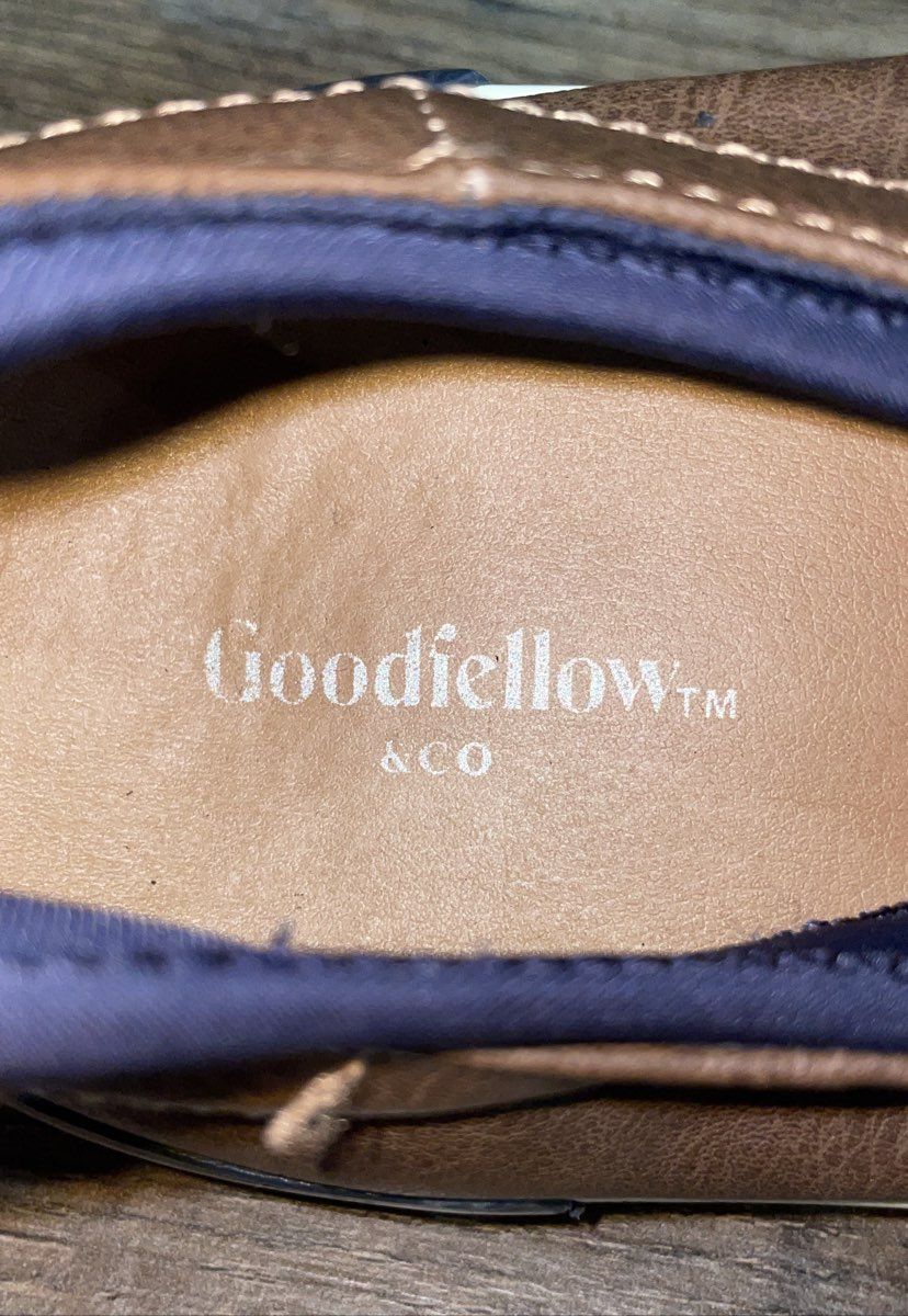 Goodfellow & Co Men's Brown Moc Toe Casual Lace Up Sneaker Shoes Size 9