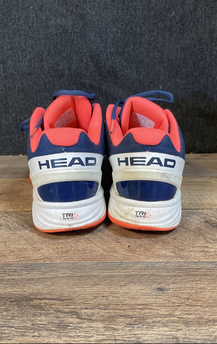 Head Nitro Pro Navy Blue Orange Women's Tennis Court Shoes Size 8.5