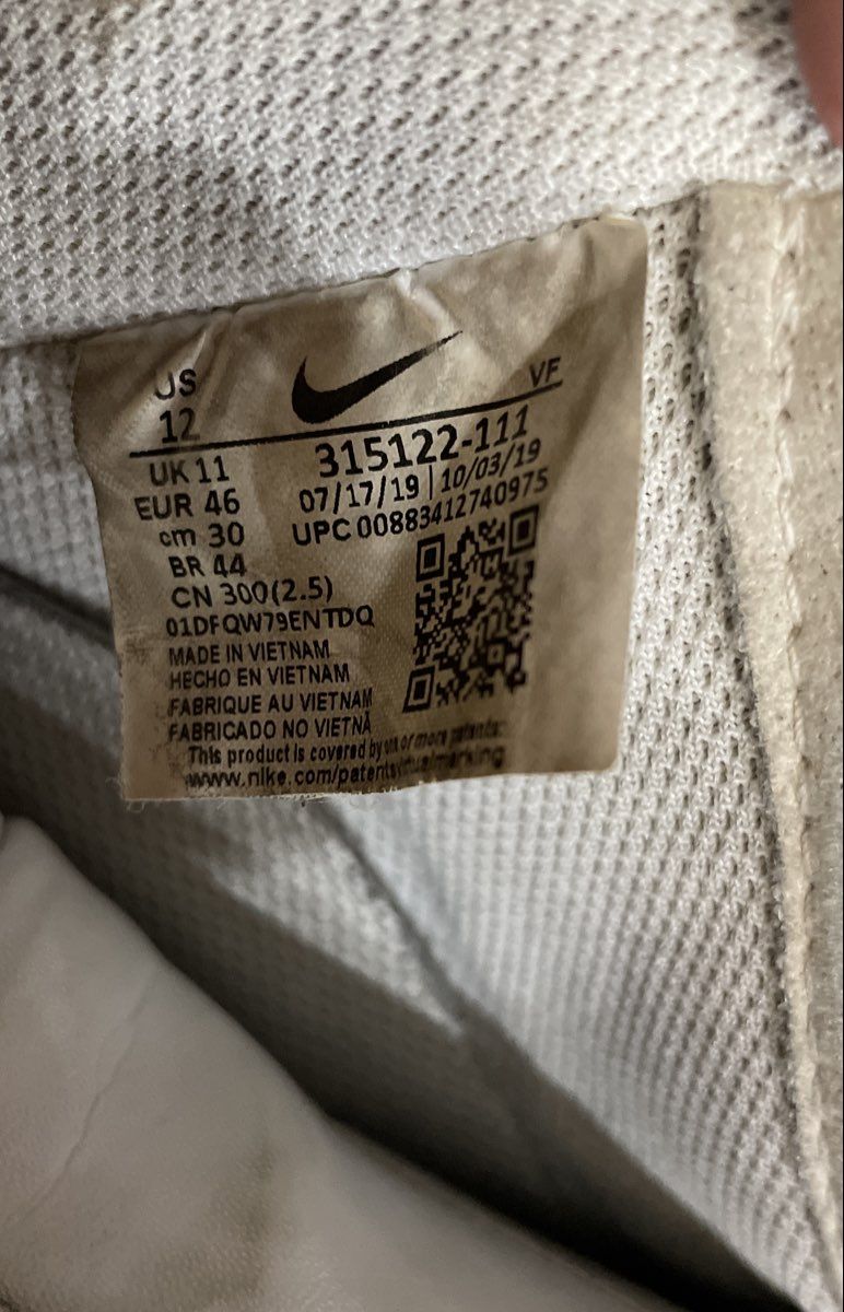 Nike Air Force 1 07 Low White Purple Custom Sneakers Size 11