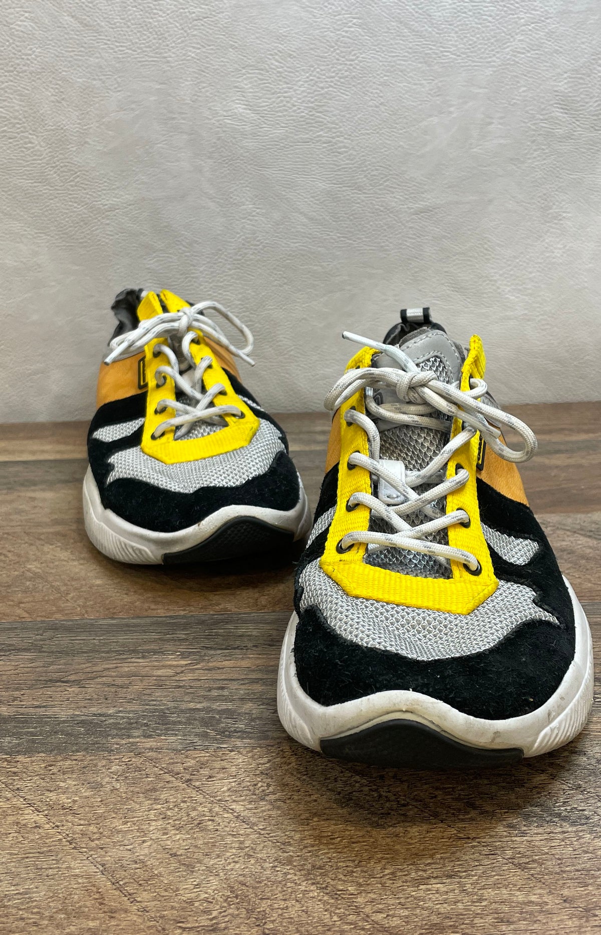 Coach Citysole Runner Yellow Black White Grey Mesh Men's Sneakers Size 11 D