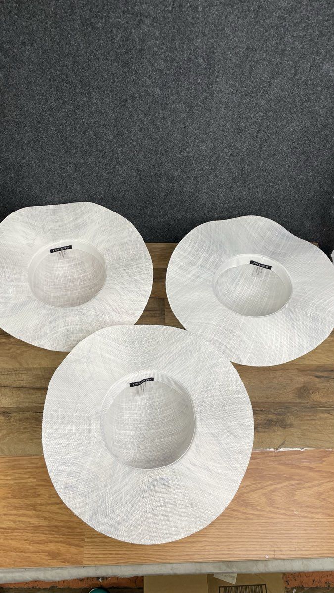 Ellen Tracy Women's Sun Hats Lot of 3 Wide Brim Floral Abstract OS Beach Derby
