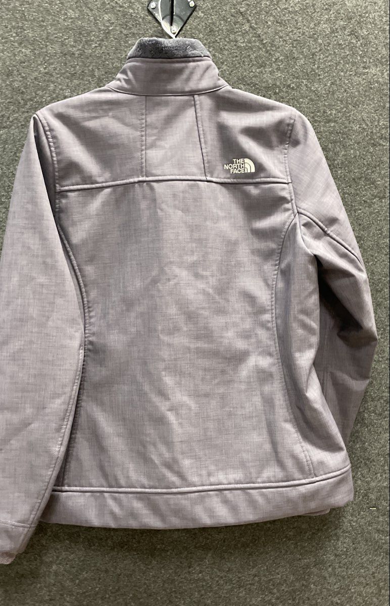 The North Face Women's Shelbe Raschel Softshell Jacket Purple Fleece Lined Sz M