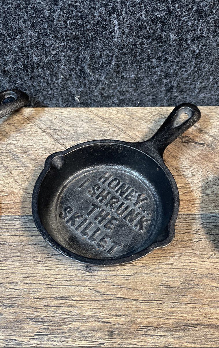 Lodge LMS & Galerie Cast Iron Mini Skillet Heart Griddle 3 Piece Lot Novelty