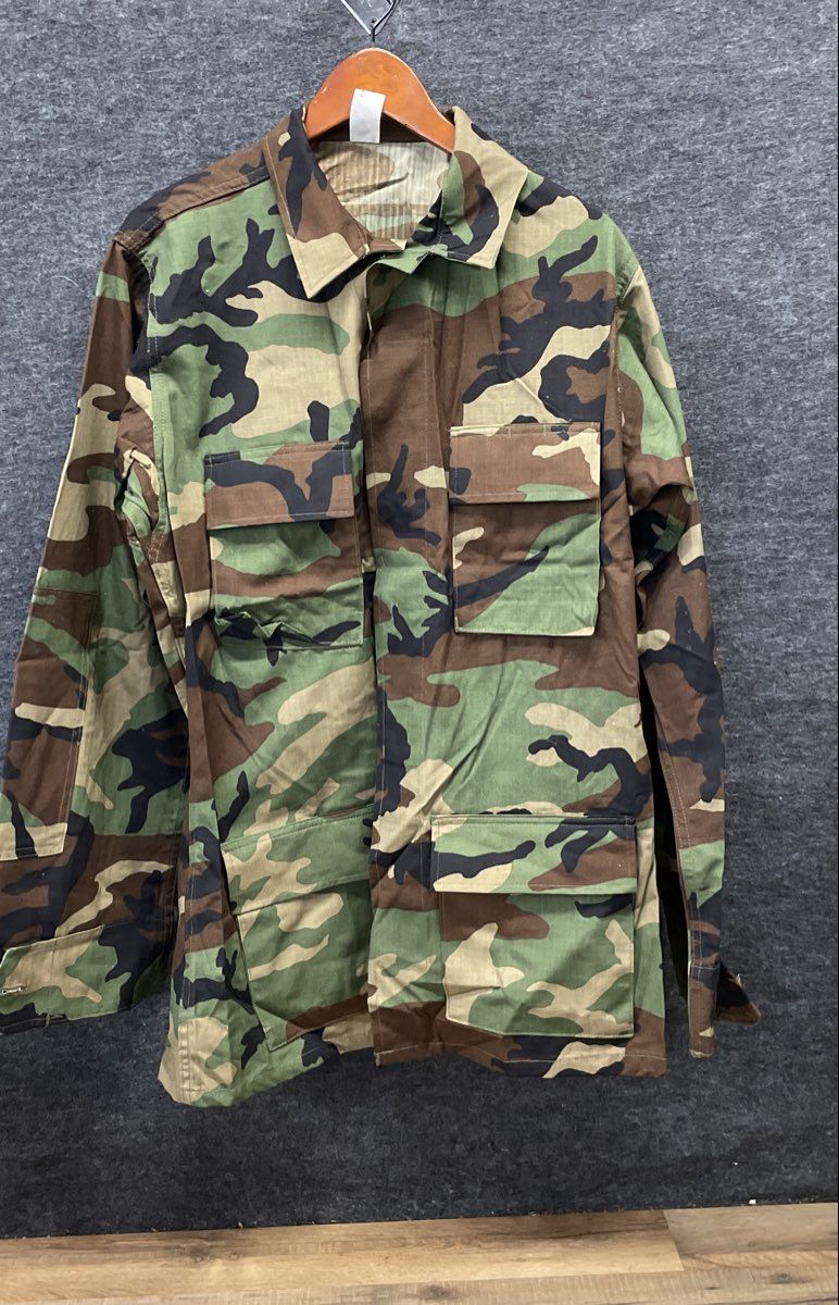 Lion Apparel BDU Woodland Camo Battle Dress Uniform Jacket Made in USA Sz M-XL