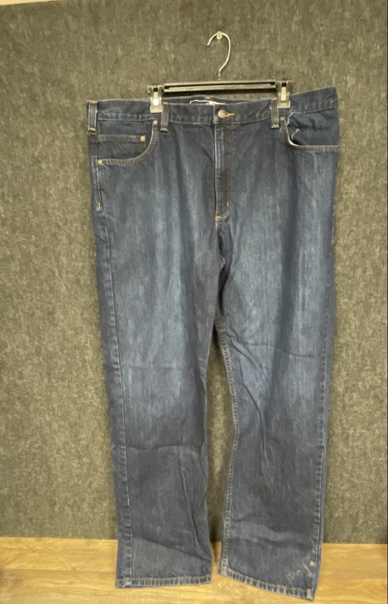 Carhartt Men's BD5119-M Relaxed Fit Straight Leg Dark Wash Blue Jeans Sz 40x32
