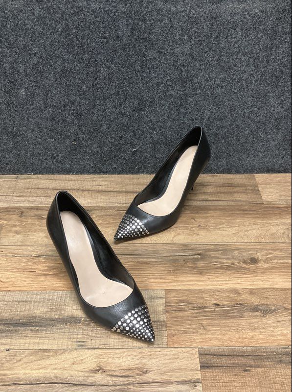 Aldo Studded Pointed Toe Black Stiletto Heels Pumps Women's Size 6