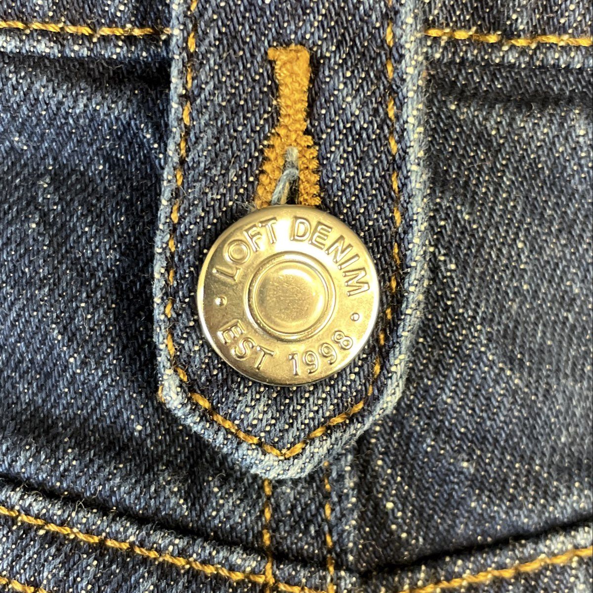 Loft Women's Blue High Rise The Straight Patch Pocket Denim Jeans Sz 4
