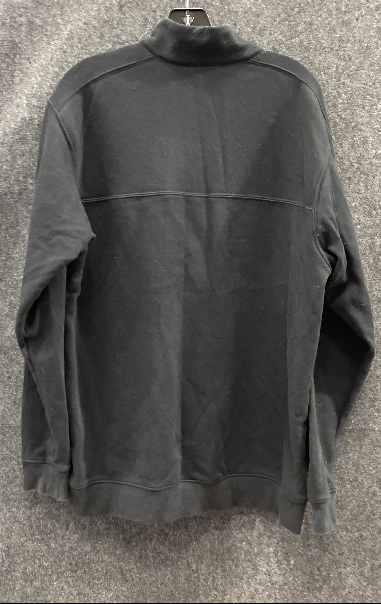 Columbia Men's Black 1/4 Zip Pullover Sweatshirt Cotton Blend Mock Neck Size L