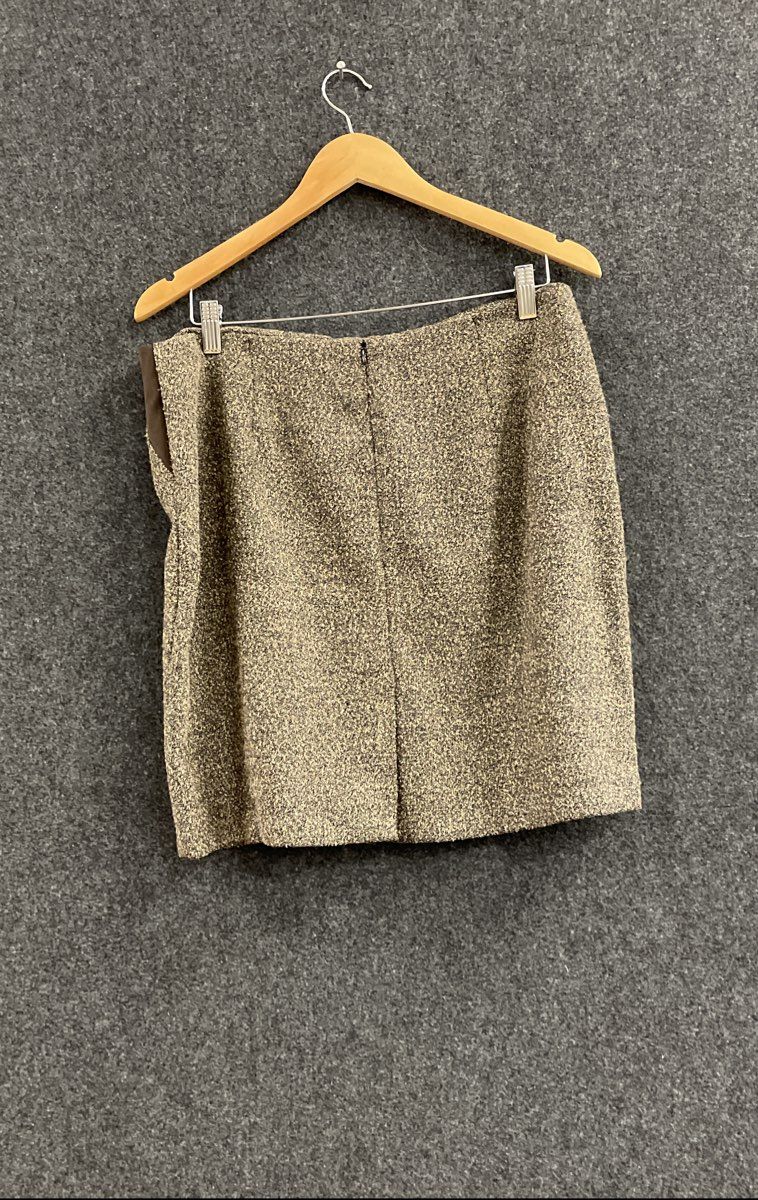 Vintage 90s NYCC New York Clothing Co Textured Skirt Suit Set Zip Jacket Sz 14P