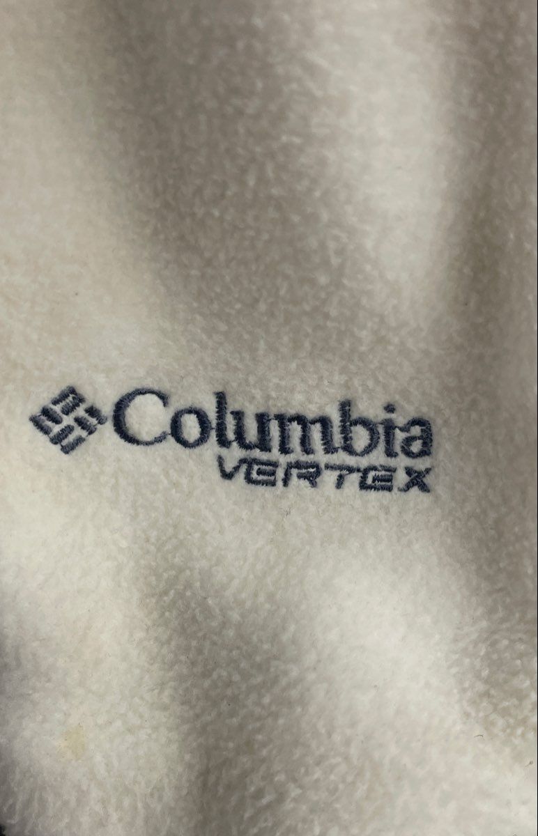 Columbia Women's Vertex Interchange Fleece Jacket Off-White Full Zip Sz M