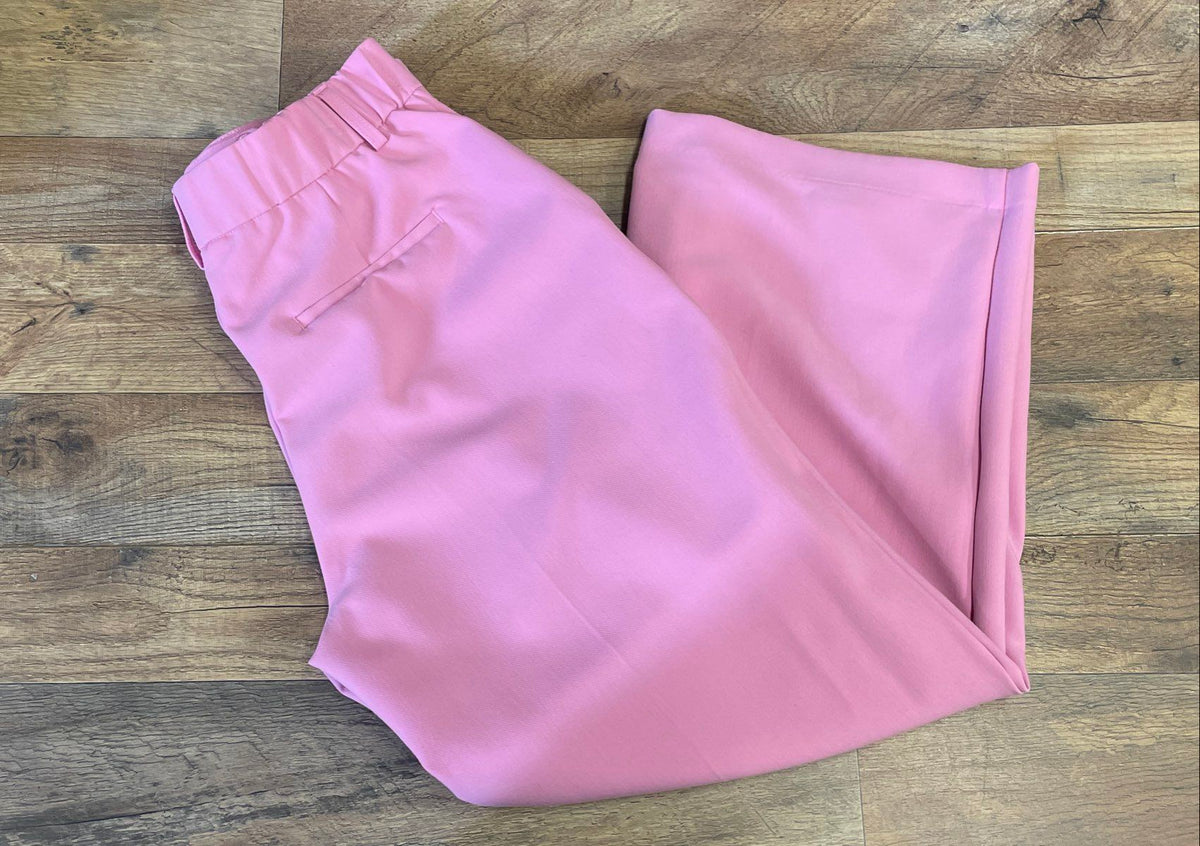 Joie Women's Pink Wide Leg High Rise Recycled Polyester Pants Size 8