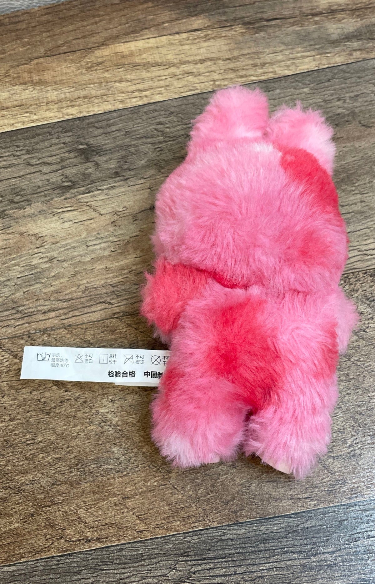 Labubu The Monsters Pop Mart Kasing Lung Pink Plush Figure Keychain with Card